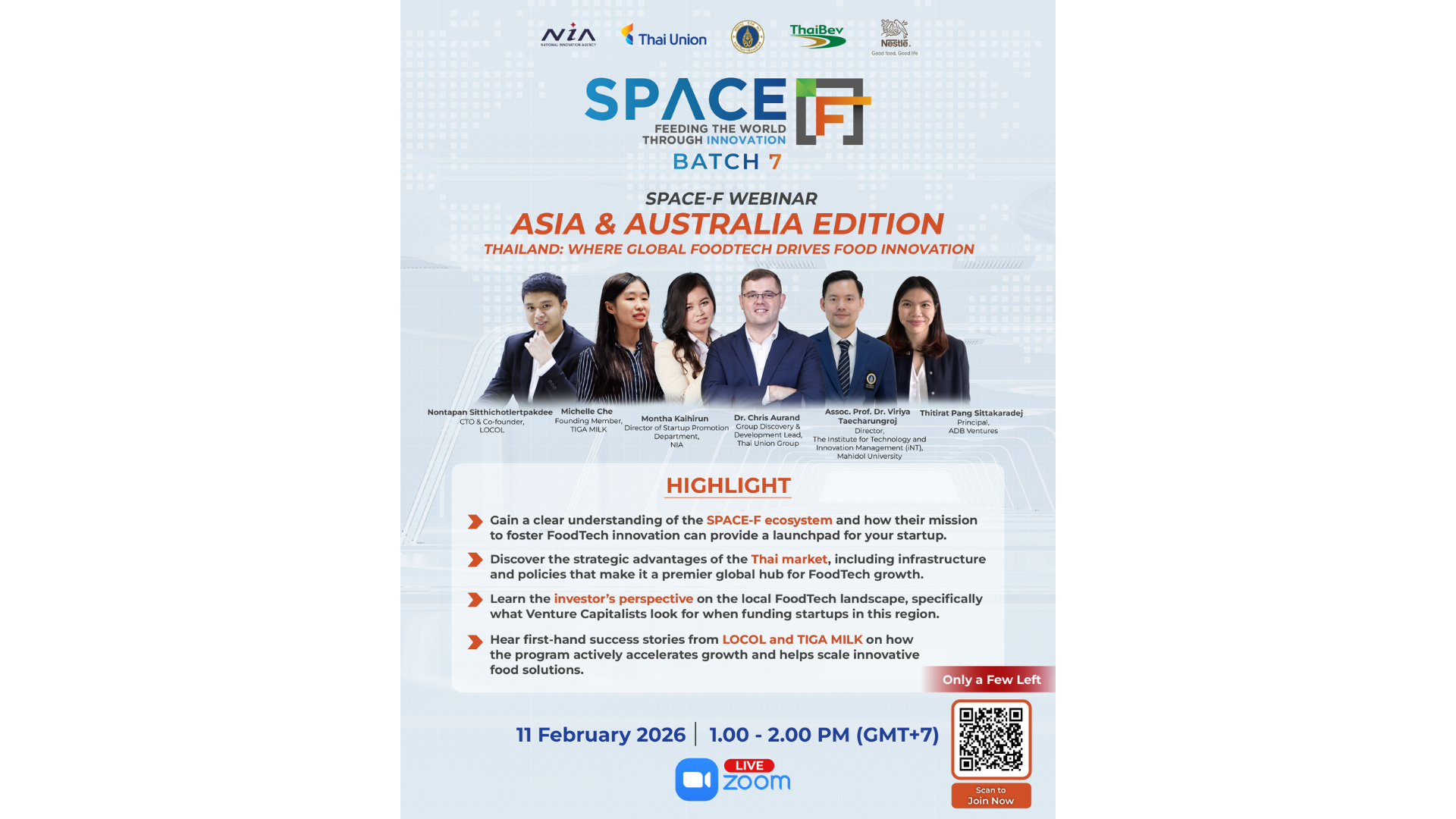 SPACE-F FoodTech Incubator & Accelerator Program